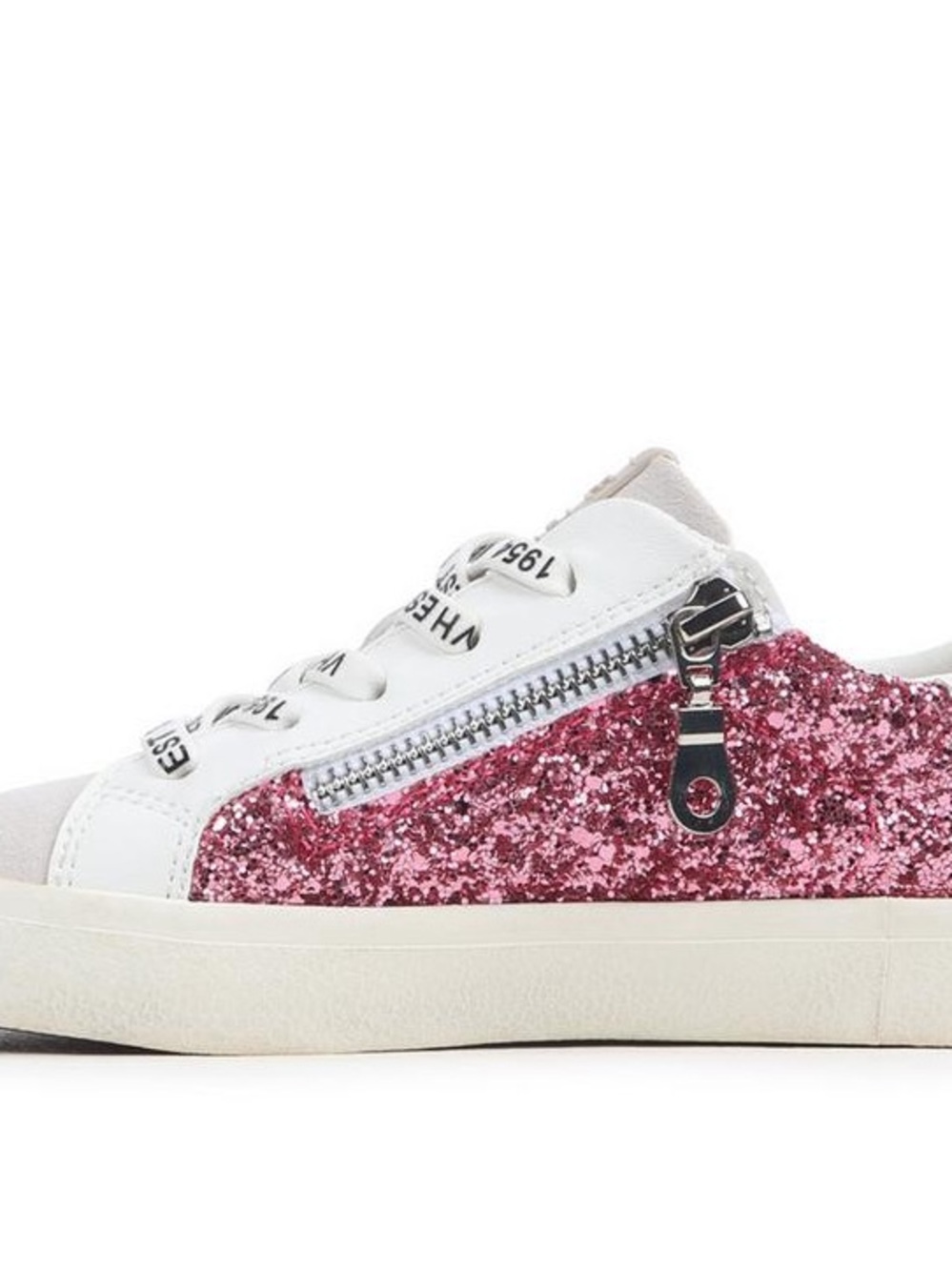Girls Vintage Havana Gita Sneakers Pink Glitter / Gray / Star - Sz 2 1/2 - Picture 11 of 12